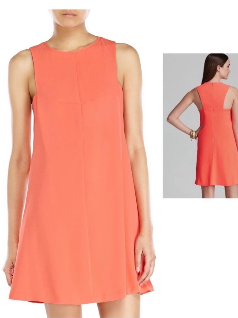 Trina Turk bright Coral Shift Dress